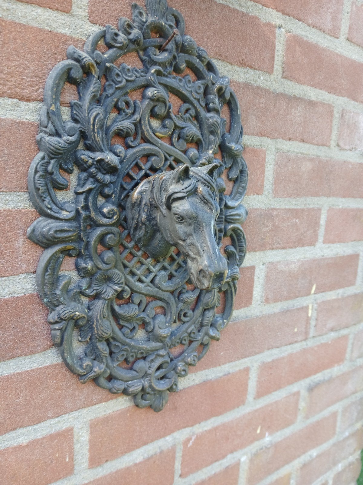 Decoratieve Koperen Wandhanger Paardenhoofd, Ophalen of Verzenden, Koper