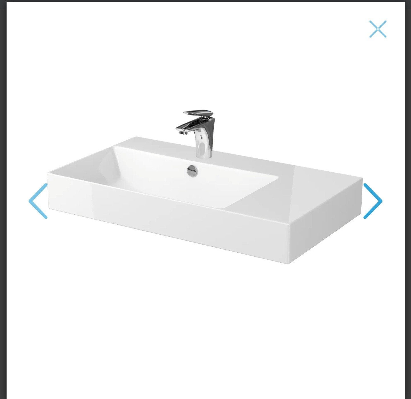 Cersanit Inverto wastafel 81x46 cm – nieuw in doos, Nieuw, Minder dan 100 cm, Wasbak of Wastafel, 25 tot 50 cm