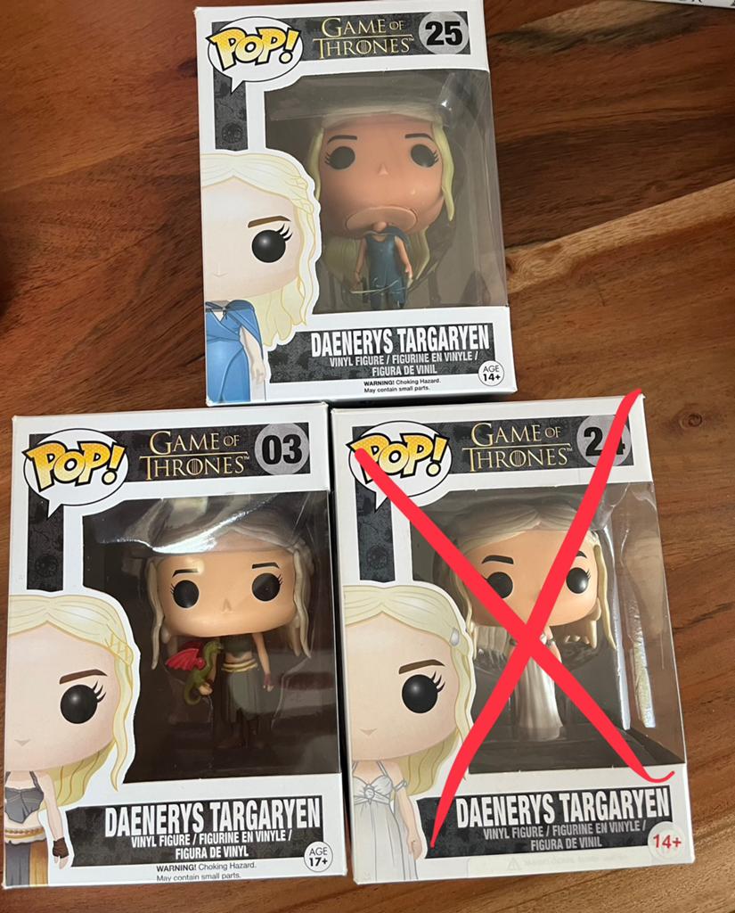 Funko Pop! Game of Thrones Daenerys Targaryen set, Ophalen of Verzenden, Zo goed als nieuw
