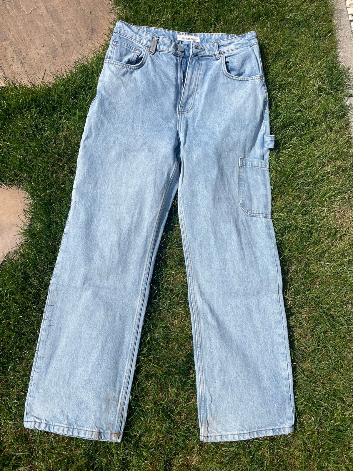 Lichtblauwe Eldan Worker baggy jeans 2Y Studios maat 31 L34, Kleding | Heren, Spijkerbroeken en Jeans, Ophalen of Verzenden, Gedragen