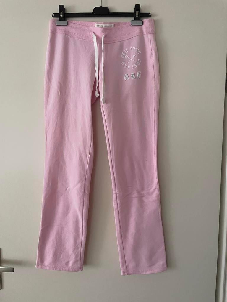 Abercrombie & Fitch joggingbroek roze maat M, Kleding | Dames, Broeken en Pantalons, Zo goed als nieuw, Maat 38/40 (M), Roze, Lang
