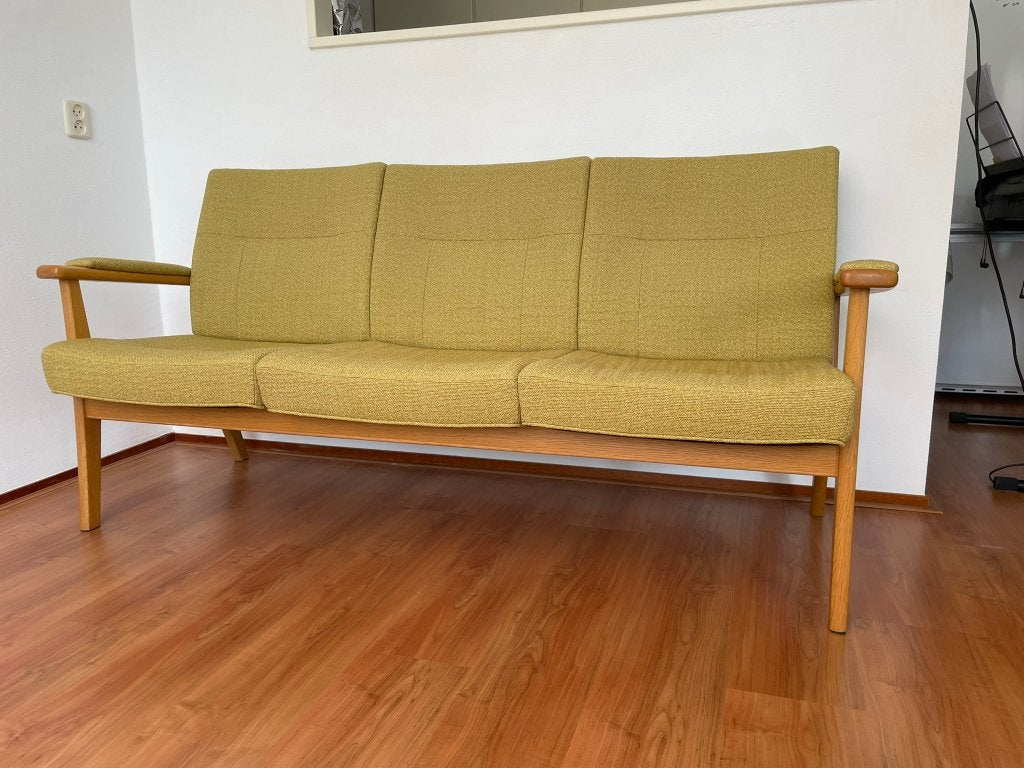 Vintage Look Deense 3-zits bank van Farstrup! Ongebruikt!, Ophalen, Hout, Minder dan 75 cm, 150 tot 200 cm