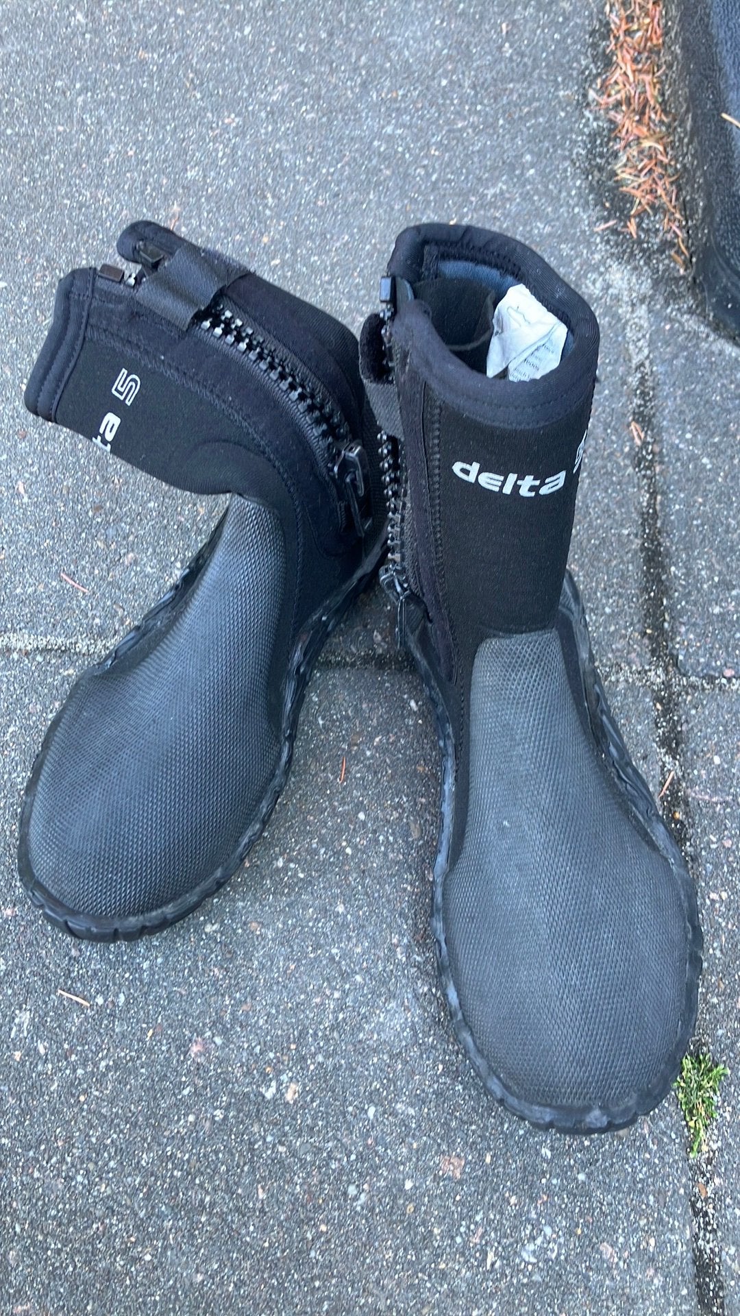 Duikschorntjes Delta 5, Watersport en Boten, Ophalen of Verzenden, Zo goed als nieuw, Zwem- of Duikvliezen