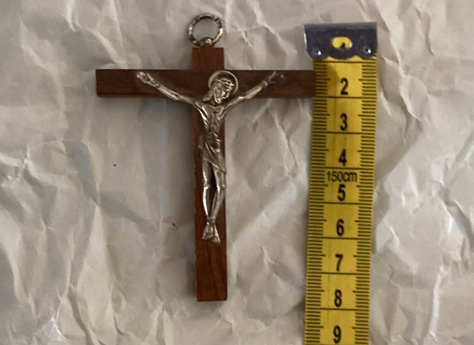 CRUCIFIX GROTE HANGER ,VOOR AAN KETTING OF KOORDJE,MOOI!, Antiek en Kunst, Antiek | Religie, Ophalen of Verzenden