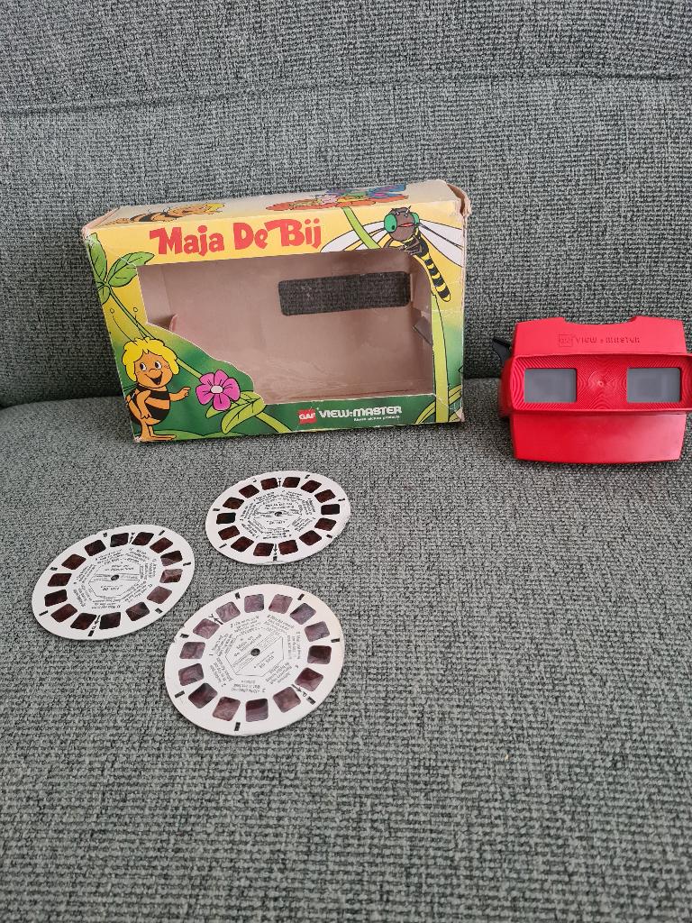 Viewmaster view master vintage maja de bij met doos, Gebruikt, Verzenden, Gaf, Nvt