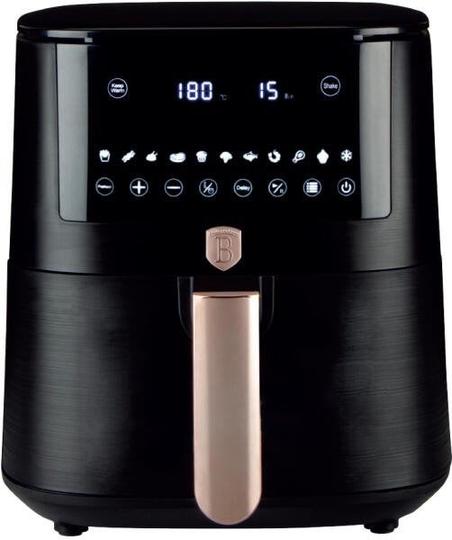 Berlinger Haus BH-9140 Airfryer - Zwart, Ophalen of Verzenden, Zo goed als nieuw, Airfryer, 1500 gram of meer
