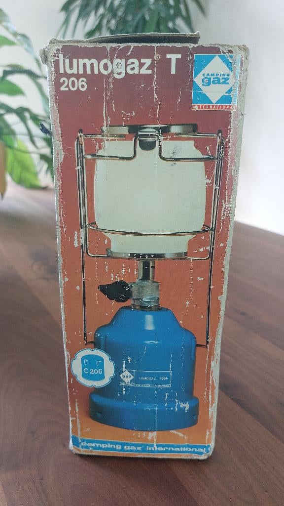 Camping gaz Lumogaz T lamp, Ophalen, Gebruikt