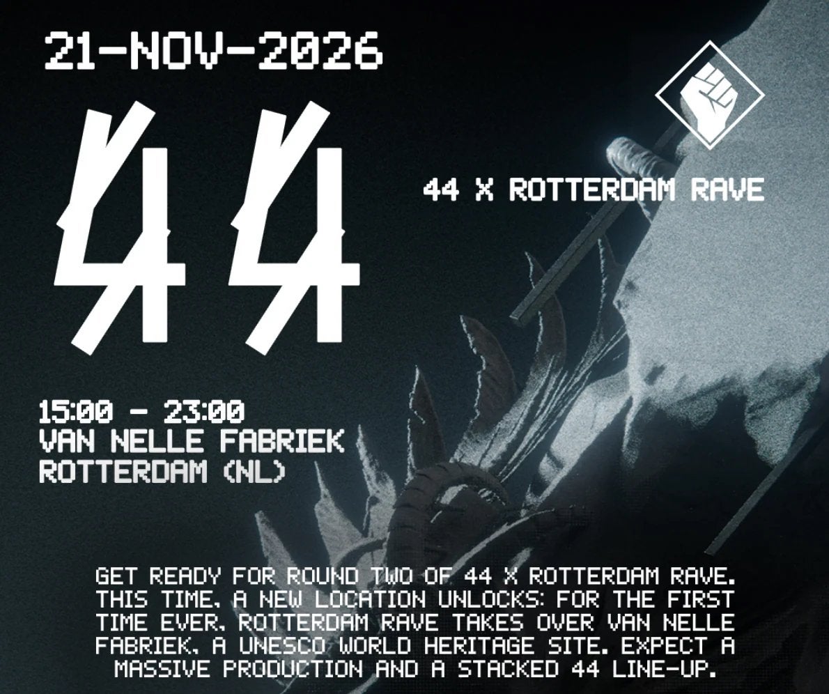 2x tickets - 44 x Rotterdam Rave, Tickets en Kaartjes, Twee personen