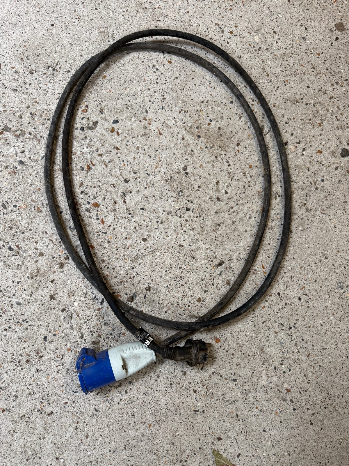 20 meter euro snoer met verloopsnoer naar normale stekker, Ophalen of Verzenden, Gebruikt, Kabel of Snoer
