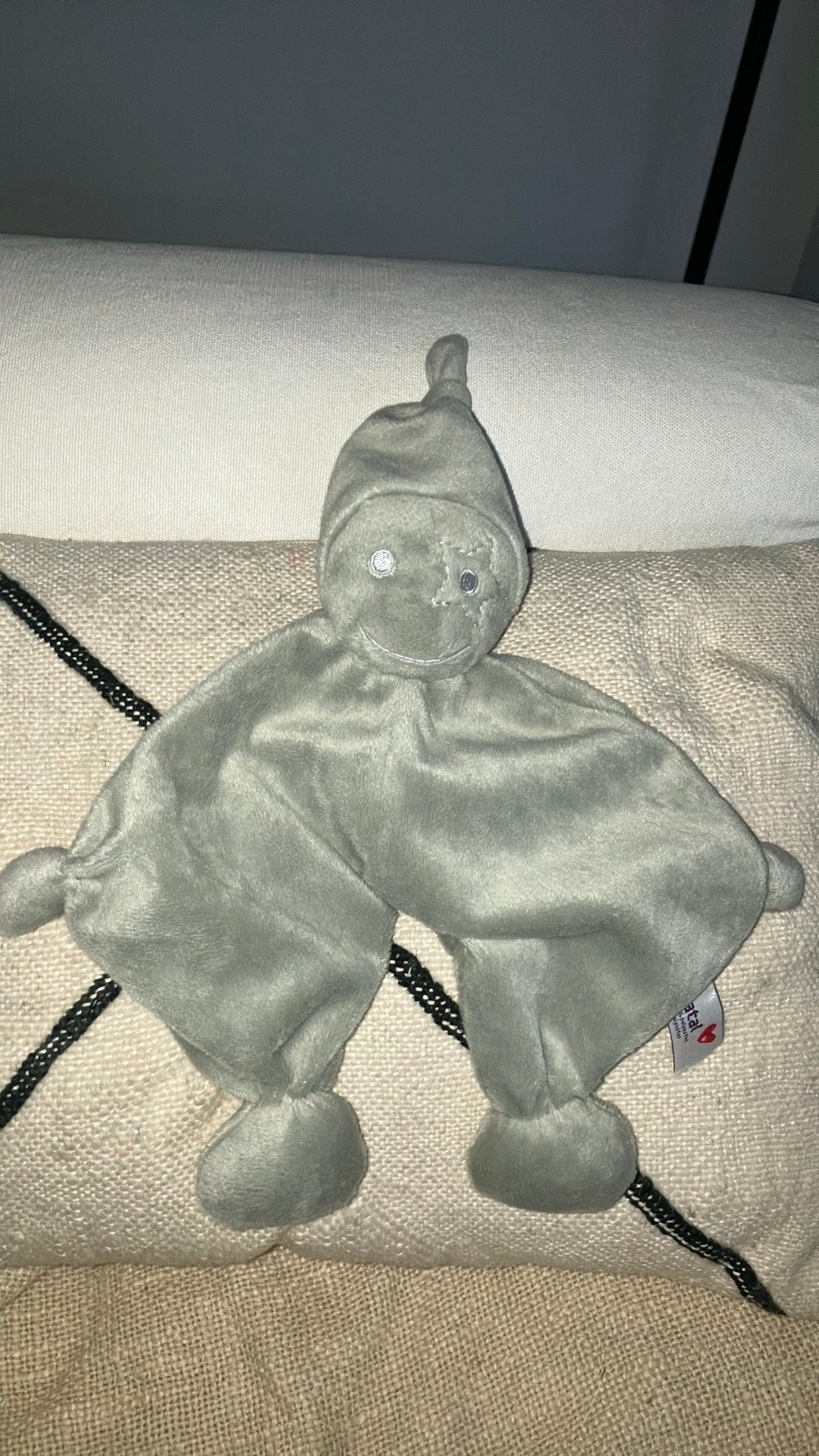 Prenatal tuttel grijs spook, Kinderen en Baby's, Speelgoed | Knuffels en Pluche, Prénatal, Overige typen, Grijs, Ophalen of Verzenden