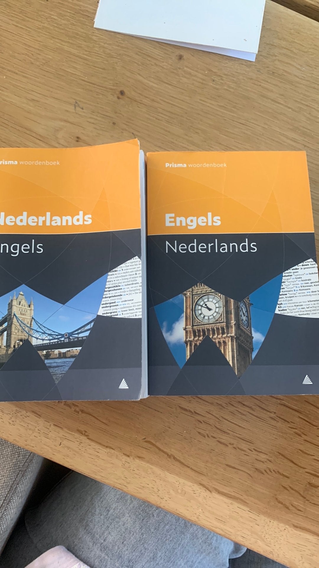 Prisma, Ophalen, Zo goed als nieuw, Prisma of Spectrum, Engels
