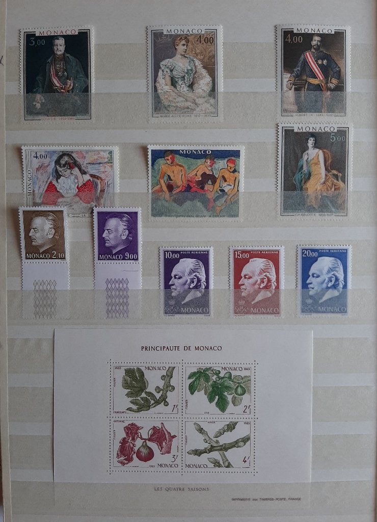 2 Kaarten Postzegels Monaco Nr. 5 Postfris, Ophalen, Monaco, Postfris