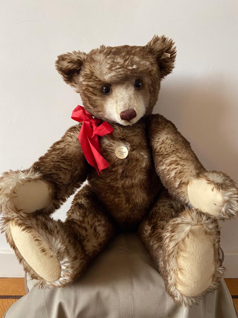 Steiff Happy Teddy Limited edition, 0169/65, 65cm hoog!, Ophalen of Verzenden, Nieuw, Stoffen beer, Steiff