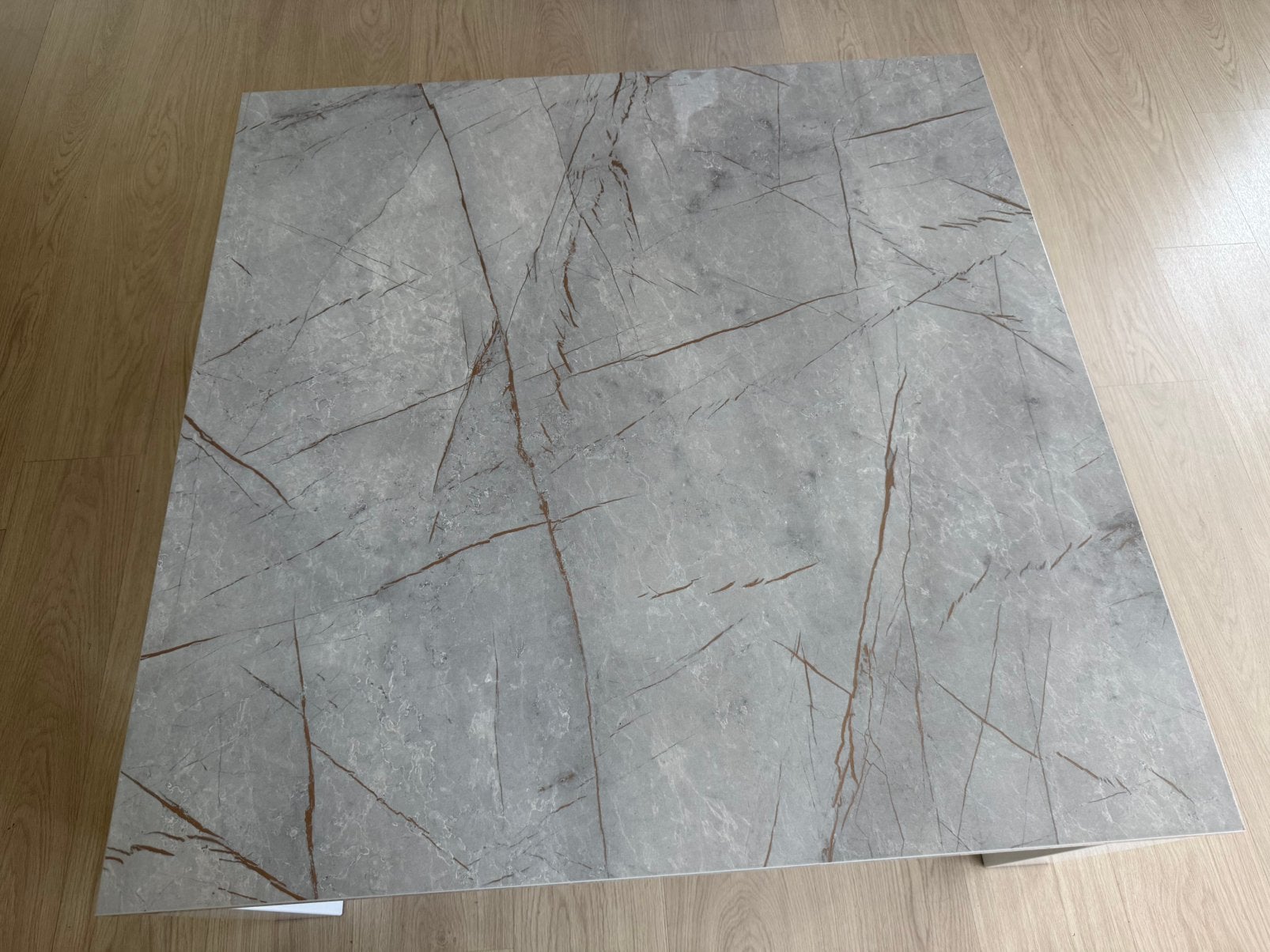 Mooie marmeren salontafel te koop, Ophalen, 100 tot 150 cm, 50 tot 100 cm, Zo goed als nieuw
