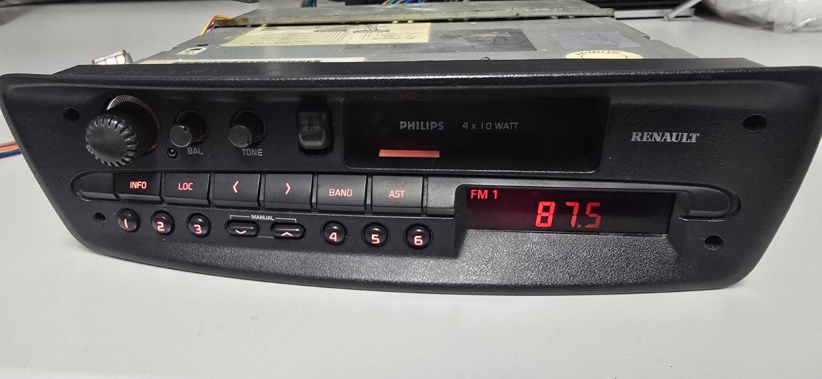 Originele Renault Philips Autoradio Cassette (69DC206/62 / 7, Ophalen of Verzenden, Gebruikt