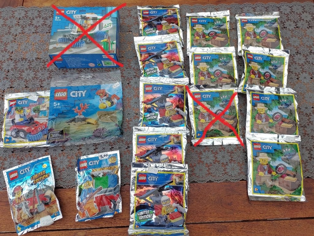 Partij lego poly bags, Ophalen, Nieuw, Lego