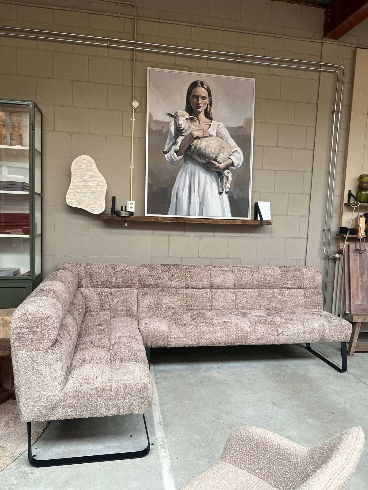 Hoek eetbank Louise stof  180x280, Overige kleuren, Nieuw, Ophalen of Verzenden, Stof