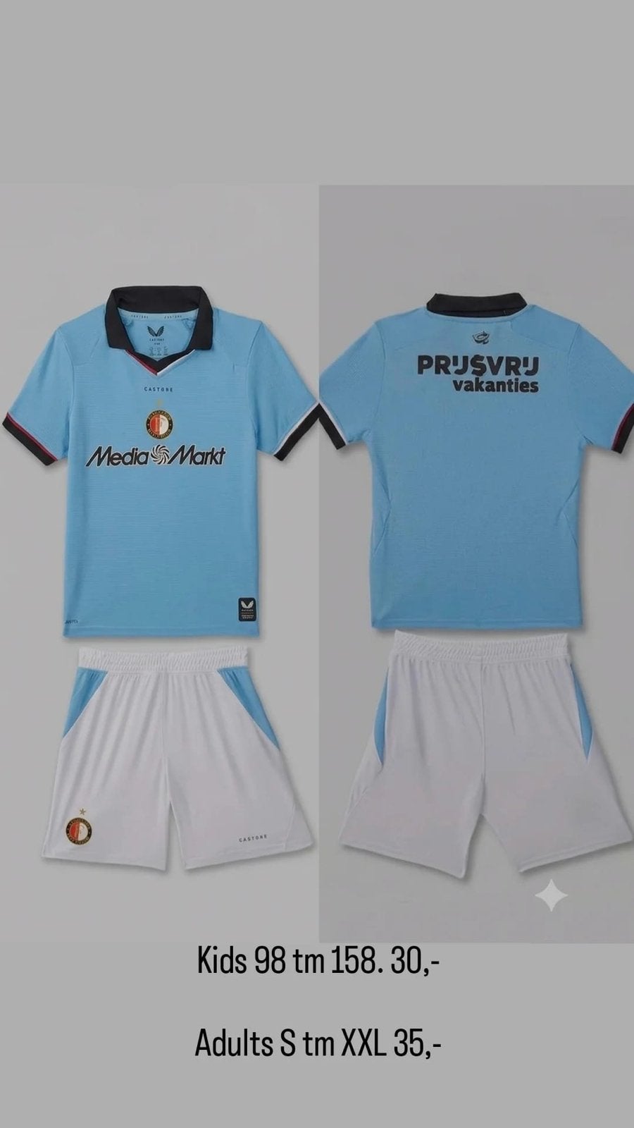 Feyenoord Uit Tenue 2026/2027 Kids/Volwassenen, Ophalen, Nieuw