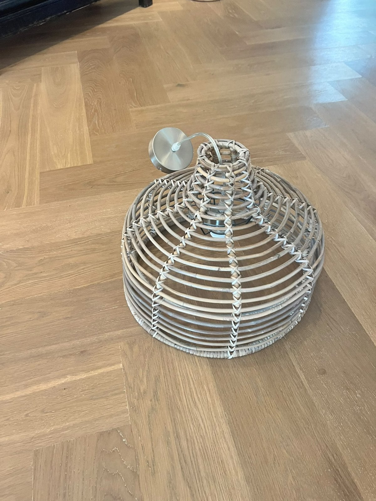 Hanglamp riet, Huis en Inrichting, Ophalen, Zo goed als nieuw