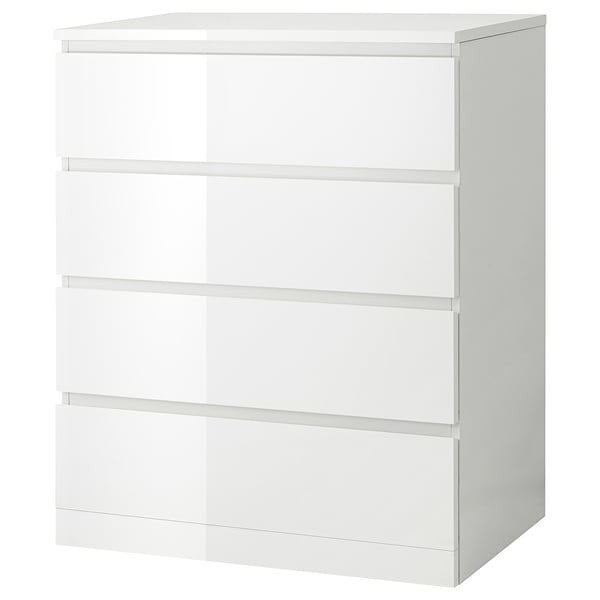 Ikea 4 laden kast Malm, Huis en Inrichting, Kasten | Ladekasten, Ophalen, 100 tot 150 cm, 50 tot 100 cm, Zo goed als nieuw