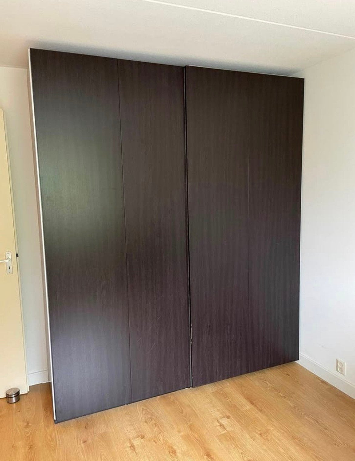 Pax Schuifdeuren Donker Hout 200x236cm met Soft-close, Ophalen, Gebruikt, 50 tot 75 cm, 200 cm of meer