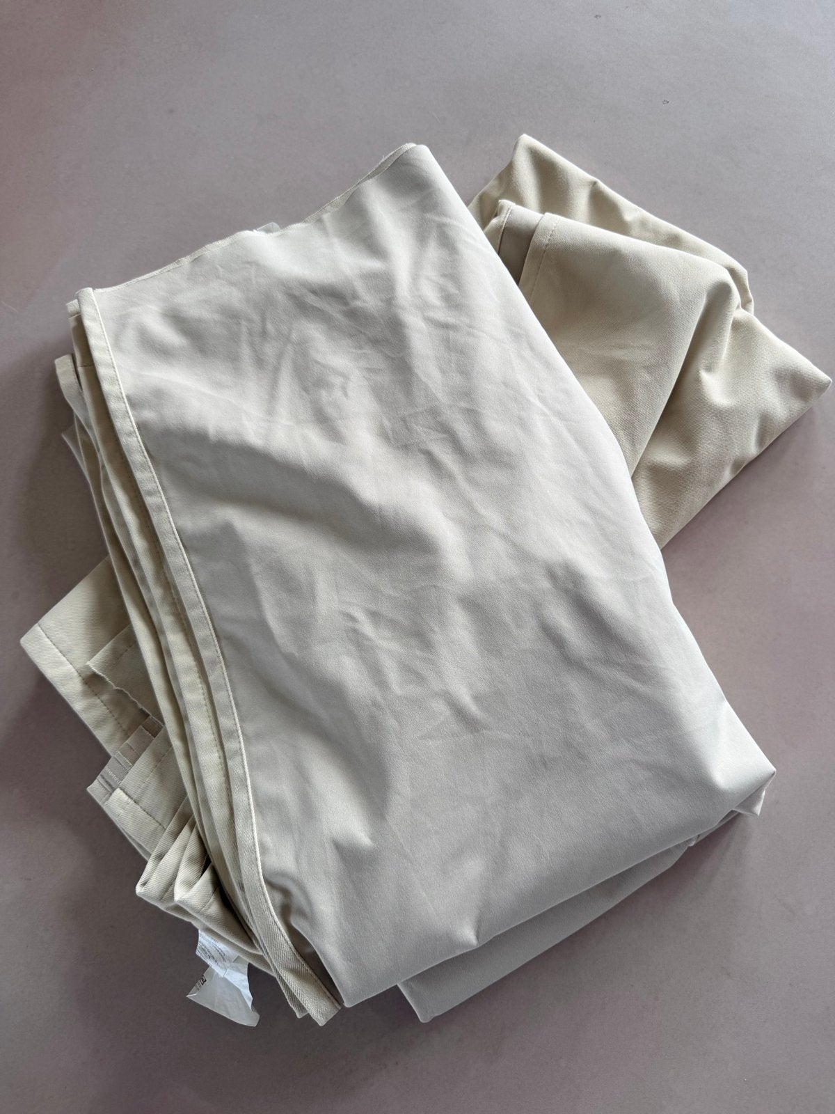 IKEA KORGTMOTT Gordijnen - Beige, 145x250 cm, Huis en Inrichting, Ophalen, Gebruikt, Beige, Lichtdoorlatend