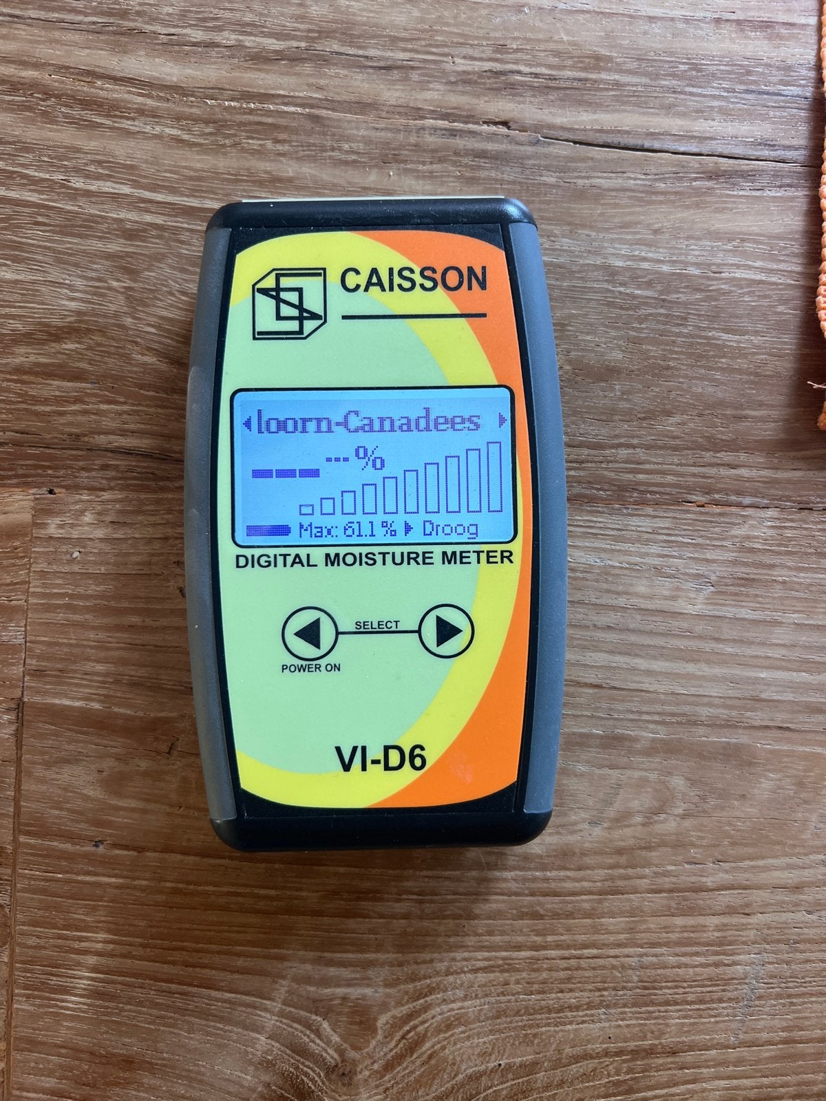 CAISSON VI-D6 Digitale Vochtmeter - Hout en Bouwmaterialen, Ophalen of Verzenden, Zo goed als nieuw, Vocht of Vloeistof