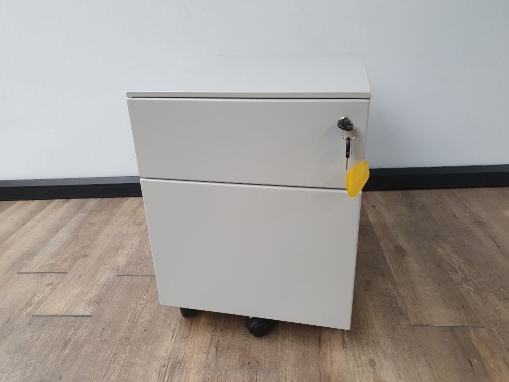 Metalen ladeblok dossierlade (licht grijs), Huis en Inrichting, Kasten | Ladekasten, Ophalen, Minder dan 50 cm, Gebruikt, 3 of 4 laden