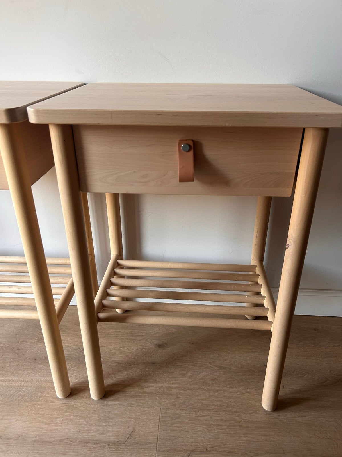 Björknäs nachtkastjes - Set van 2, Ophalen, Gebruikt, Minder dan 45 cm, 55 tot 70 cm