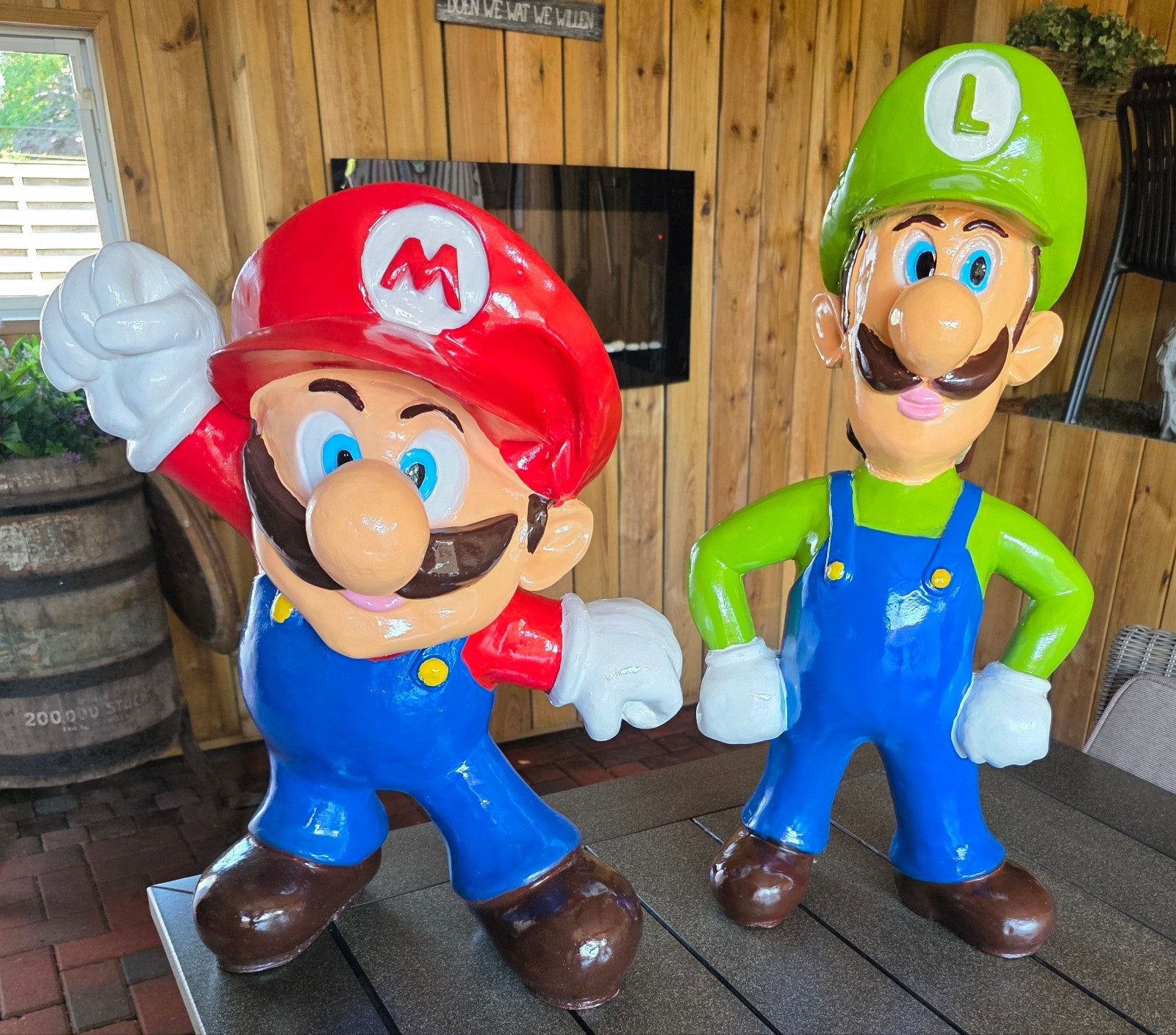 Mario & Luigi beeld Groot, Verzamelen, Beelden en Beeldjes, Ophalen