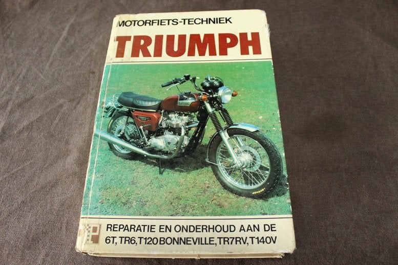 Triumph 650 750 twins 6T TR6 T120 T140V TR7RV handboek, Motoren, Ophalen of Verzenden, Triumph