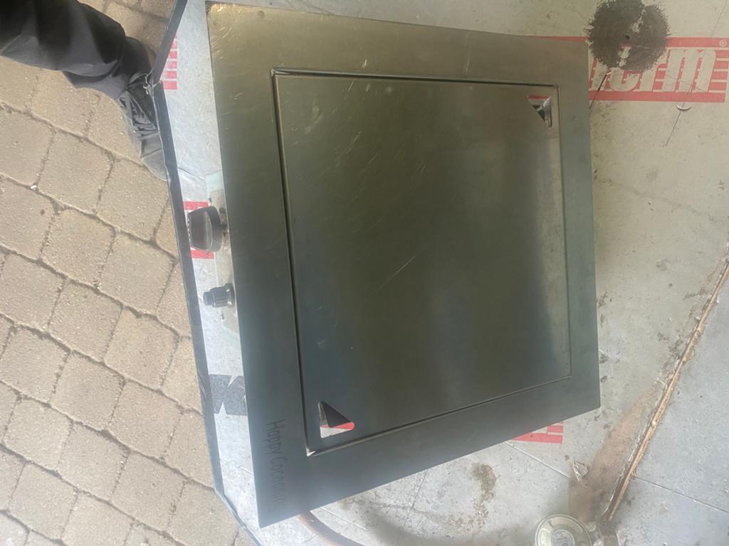Vuurtafel inbouw haard tafelbrander, Ophalen, Gas, Houtkachel, Zo goed als nieuw