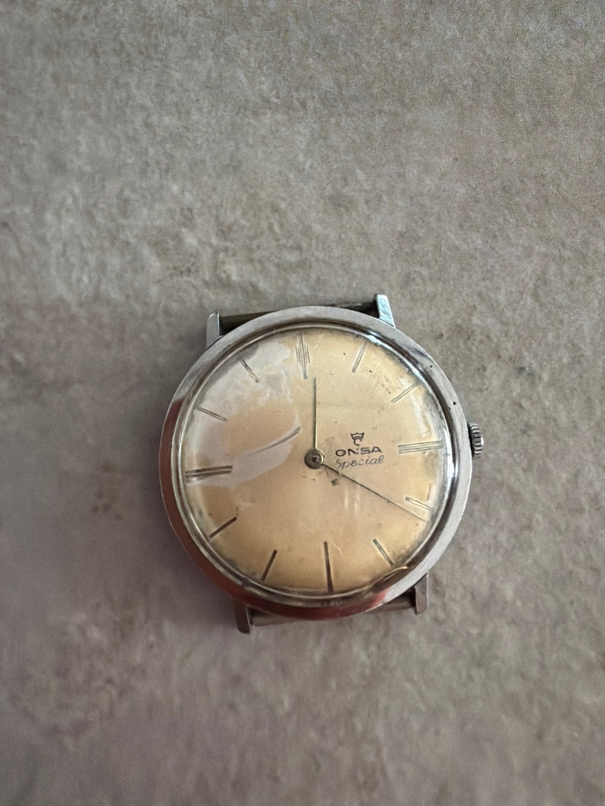 Vintage ONSA Special Polshorloge, Overige merken, Staal, Polshorloge, Ophalen of Verzenden