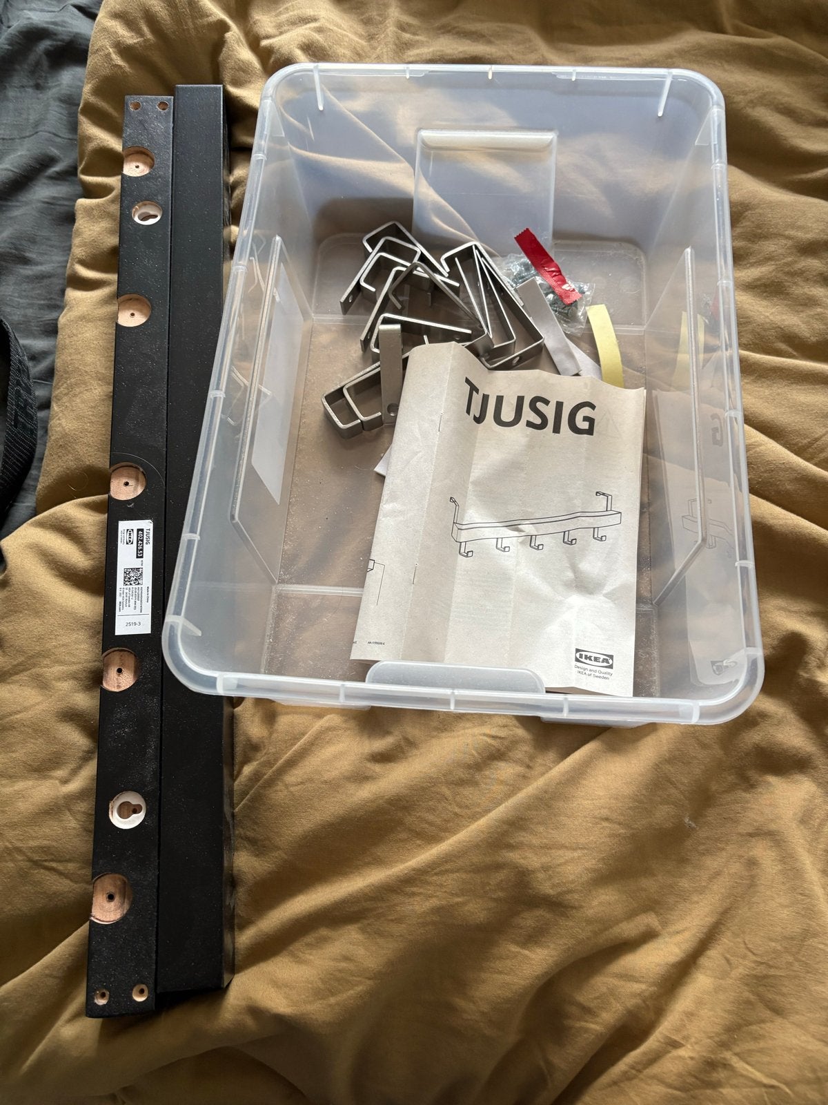 IKEA Tjusig kapstokken - 2 stuks, Wandkapstok, Ophalen of Verzenden, Zo goed als nieuw, Minder dan 100 cm