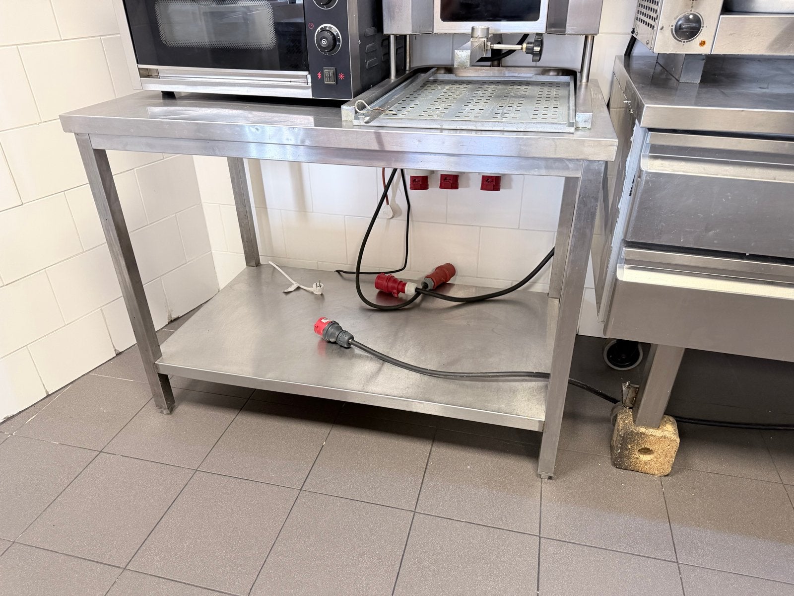 RVS Werktafel met Onderblad - Horeca Kwaliteit, Ophalen, Gebruikt
