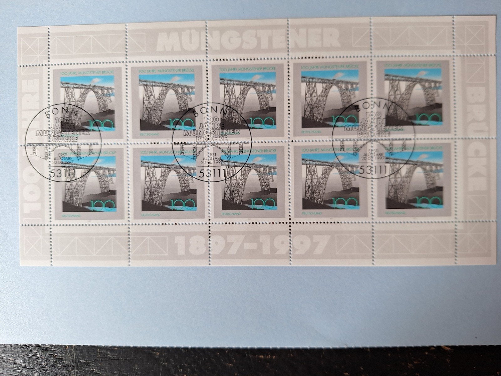 postzegelvel BRD, Ophalen of Verzenden, BRD, Gestempeld