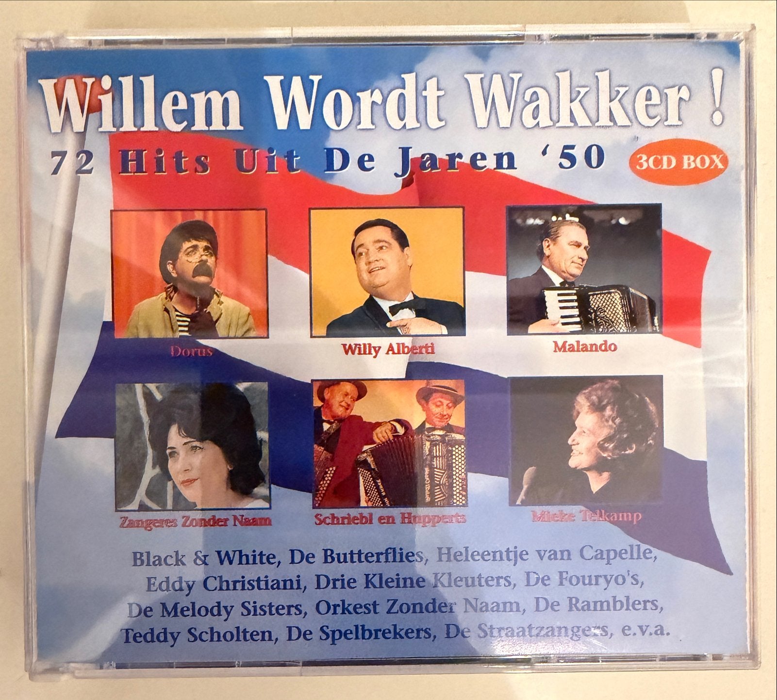 Willem Wordt Wakker! 72 Hits Uit De Jaren '50 3CD Box, Ophalen of Verzenden, Zo goed als nieuw, Schlager, Boxset