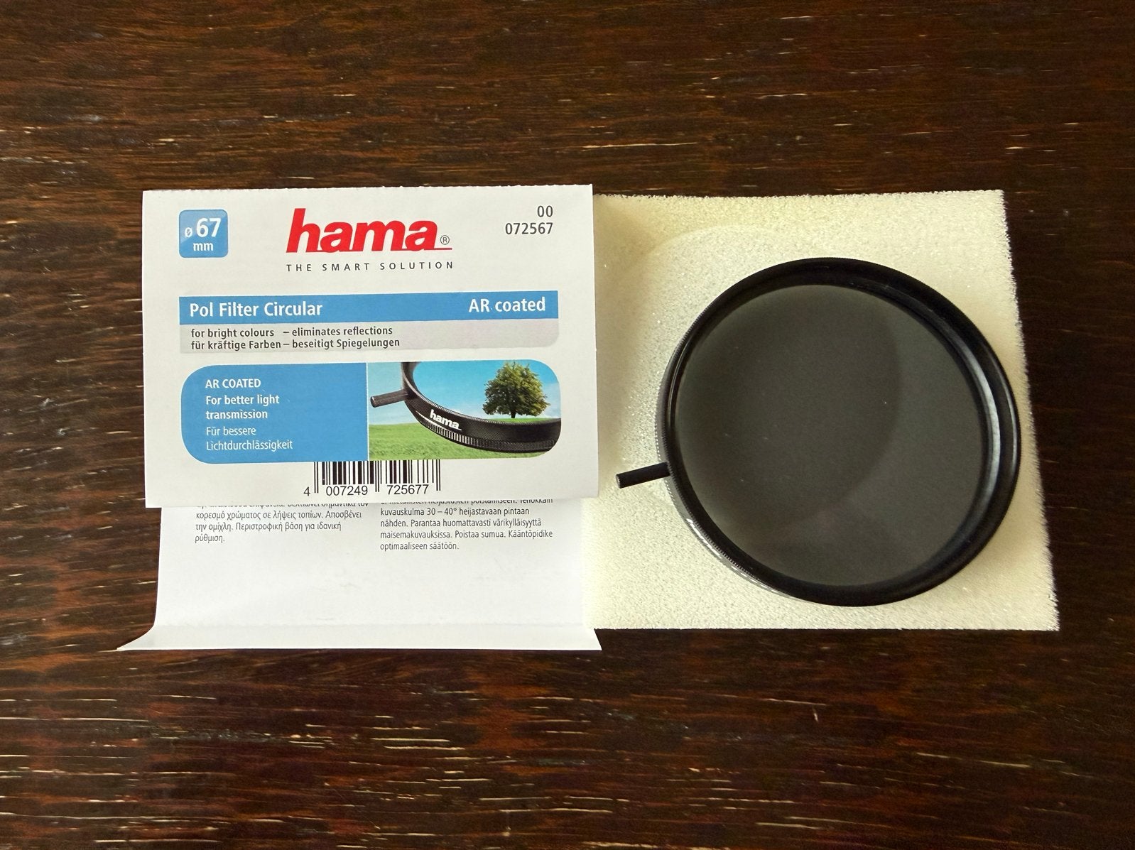 Hama Pol Filter Circular 67mm - Polarisatiefilter, Polarisatiefilter, 60 tot 70 mm, Ophalen of Verzenden, Zo goed als nieuw