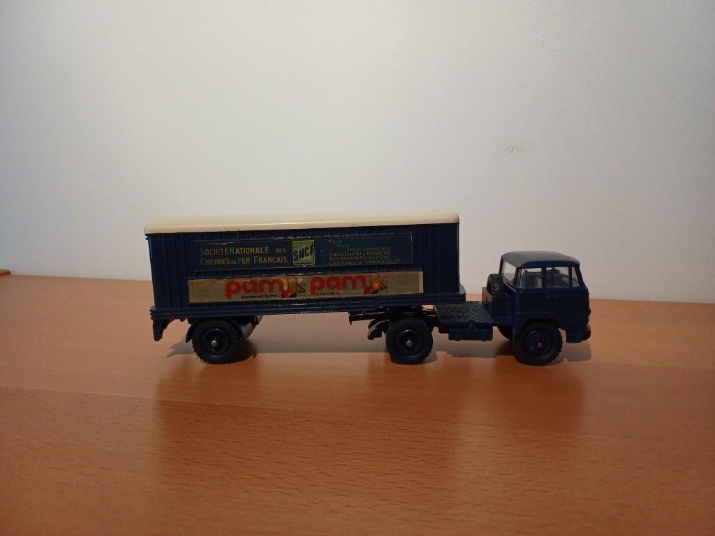 Dinky super toys Unic Pam Pam 803, Verzenden, Zo goed als nieuw, Bus of Vrachtwagen, Dinky Toys