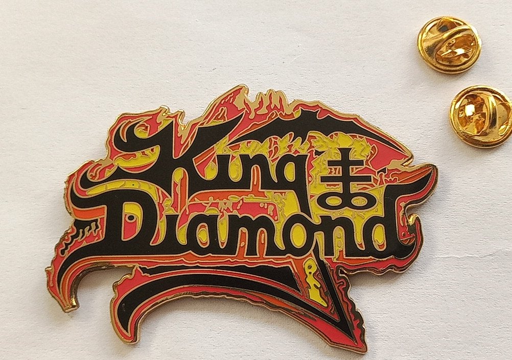 King Diamond mooie speld pin badge n8 Mercyful Fate metal, Verzenden, Nieuw, Overige typen