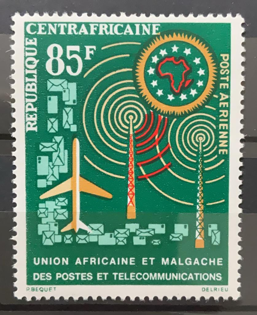 Centraal Afrikaanse Republiek - telecommunicatie, Ophalen of Verzenden, Overige landen, Postfris
