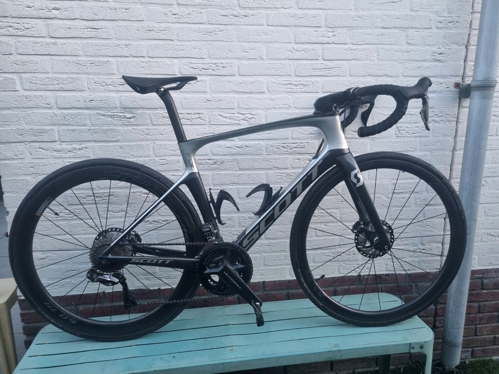 Scott Foil Disc 20 aero racefiets, Carbon, Zo goed als nieuw, Meer dan 20 versnellingen, 53 tot 57 cm