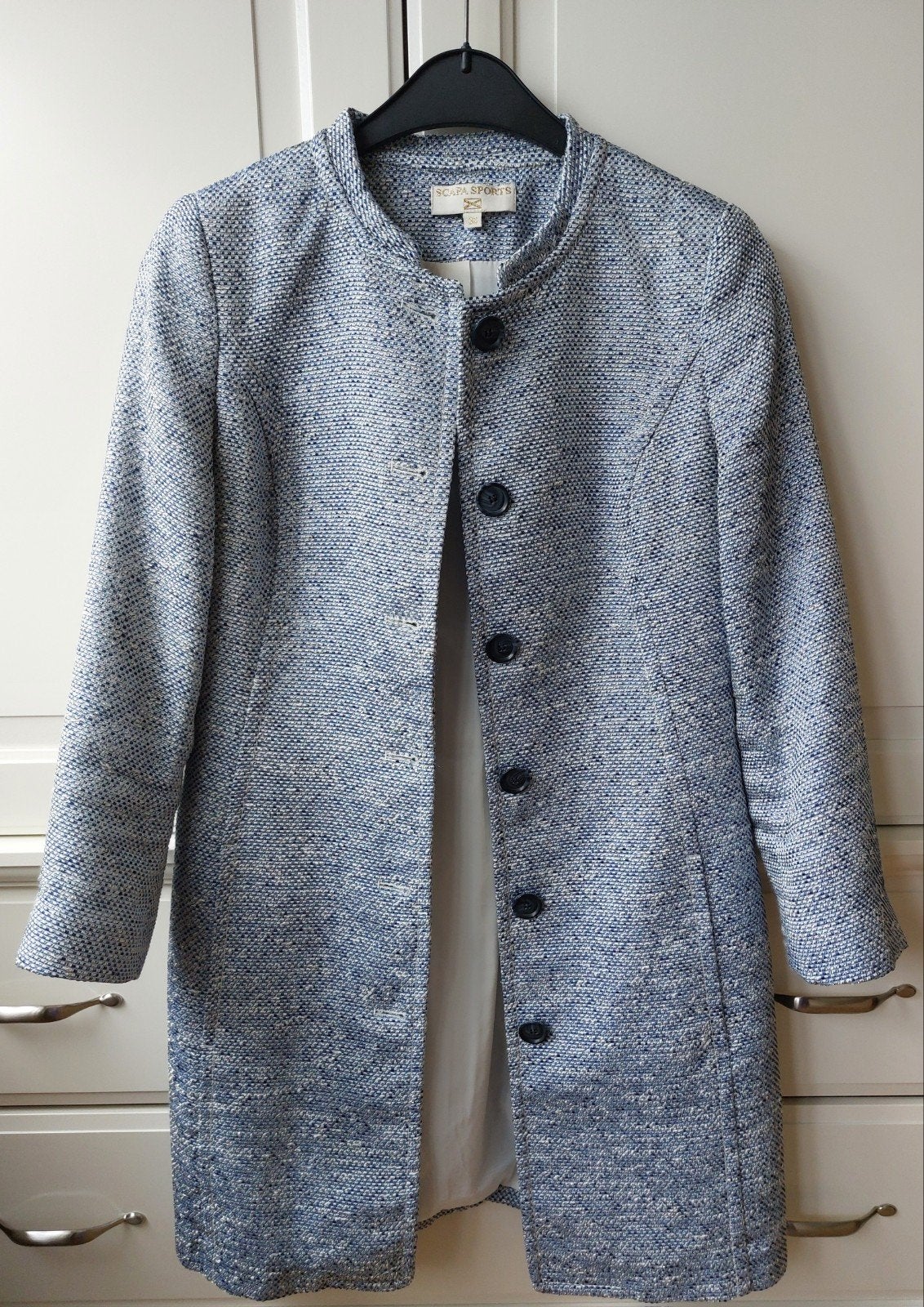 Scapa Sports net jasje mt.36. Prachtige jas, Scapa Sports, Blauw, Ophalen of Verzenden, Zo goed als nieuw