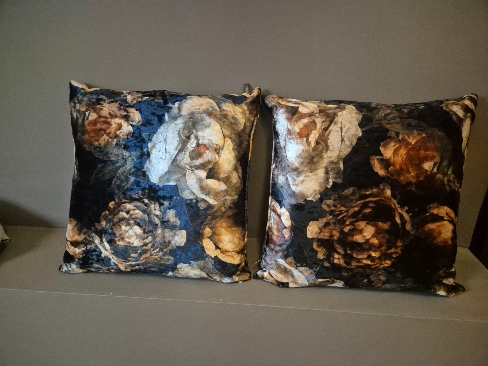 Claudi sierkussens, Ophalen, Inclusief binnenkussen, Blauw, Vierkant