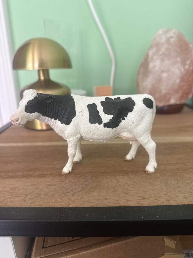 Schleich Koe - Zwart-wit gevlekt beeldje, Verzamelen, Dierenverzamelingen, Ophalen of Verzenden, Gebruikt, Boerderijdier, Beeldje of Figuurtje