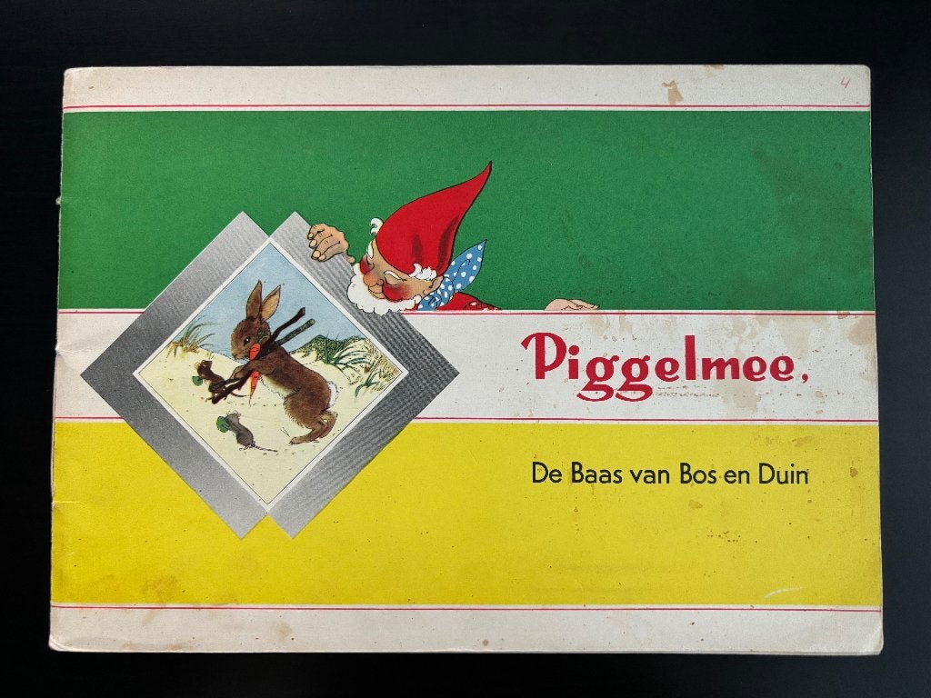 Piggelmee, De Baas van Bos en Duin, Vintage plaatjesalbum, Boeken, Gelezen, J. van Nelle, Ophalen of Verzenden, Voorleesboek