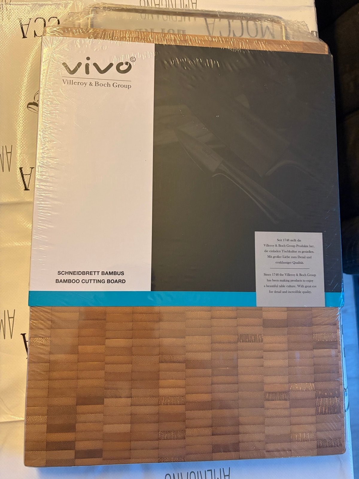 Vivo Villeroy & Boch Bamboe Snijplank - Nieuw in verpakking, Ophalen, Hout, Snij-/serveerplank, Nieuw