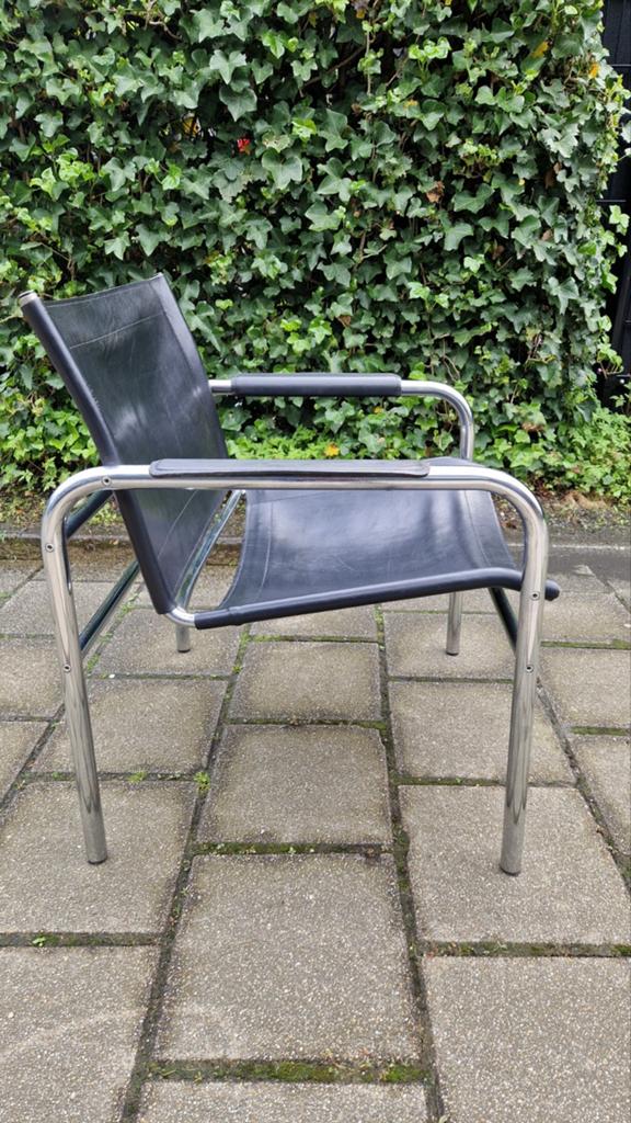 vintage ikea chair buisframe design klassieker > Klinte, Ophalen, Gebruikt, Zwart, Eén