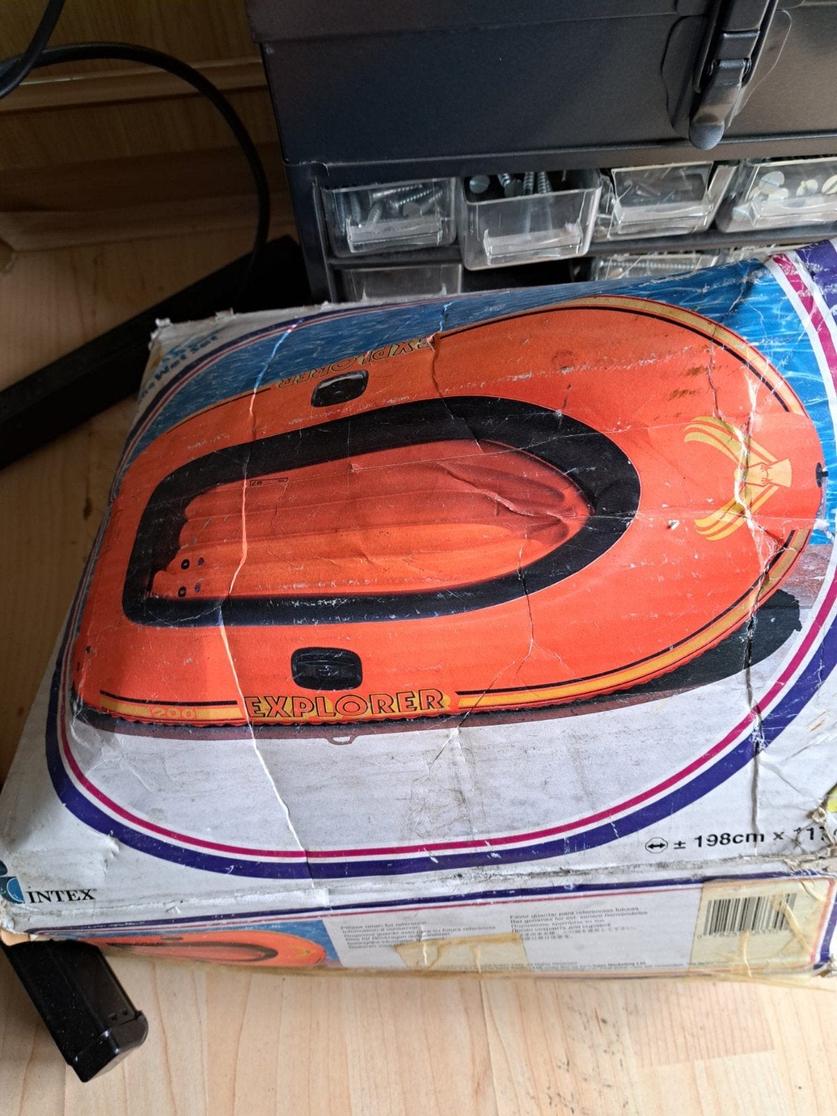 opblaas boot, Ophalen, Zo goed als nieuw