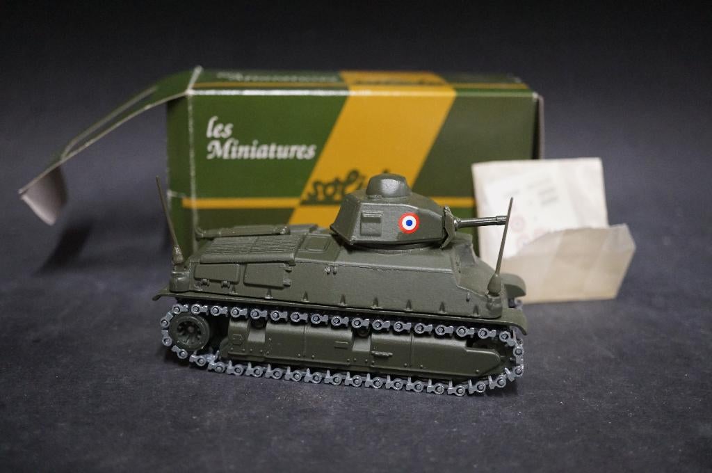 Solido Somua S35 tank - 1/50 - TOP, Ophalen of Verzenden, Overige typen, Overige merken